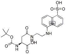 BOC-ASP(EDANS)-OH 结构式