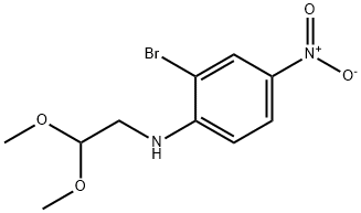 2-BROMO-N-(2,2-DIMETHOXYETHYL)-4-NITROANILINE 结构式