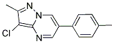 3-CHLORO-2-METHYL-6-(4-METHYLPHENYL)PYRAZOLO[1,5-A]PYRIMIDINE 结构式