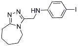 (4-IODO-PHENYL)-(6,7,8,9-TETRAHYDRO-5H-[1,2,4]TRIAZOLO[4,3-A]AZEPIN-3-YLMETHYL)-AMINE 结构式