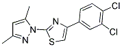 4-(3,4-DICHLOROPHENYL)-2-(3,5-DIMETHYL-1H-PYRAZOL-1-YL)-1,3-THIAZOLE 结构式