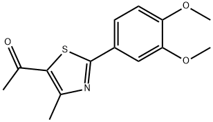 1-(2-(3,4-二甲氧基苯基)-4-甲基噻唑-5-基)乙-1-酮 结构式