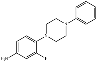 3-FLUORO-4-(4-PHENYLPIPERAZINO)ANILINE 结构式