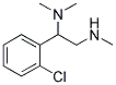 [1-(2-Chlorophenyl)-2-(methylamino)ethyl]dimethylamine 结构式