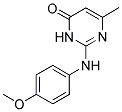 2-(4-METHOXY-PHENYLAMINO)-6-METHYL-3H-PYRIMIDIN-4-ONE 结构式