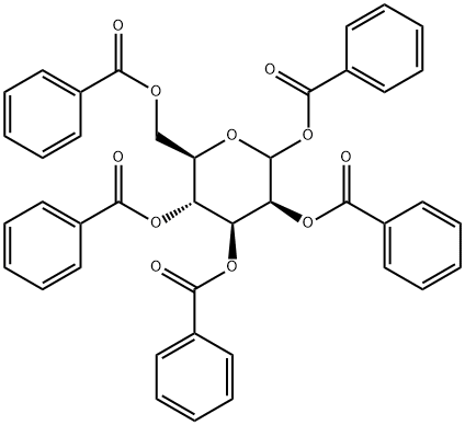 1,2,3,4,6-五-O-苯甲酰基-D-吡喃甘露糖 结构式