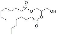 1,2-DIOCTANOYL-RAC-GLYCEROL, [OCTANOYL 1-14C] 结构式