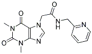 2-(1,3-DIMETHYL-2,6-DIOXO-1,2,3,6-TETRAHYDRO-7H-PURIN-7-YL)-N-(PYRIDIN-2-YLMETHYL)ACETAMIDE 结构式
