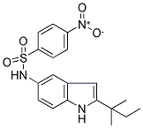 N-[2-(1,1-DIMETHYLPROPYL)-1H-INDOL-5-YL]-4-NITROBENZENESULPHONAMIDE 结构式