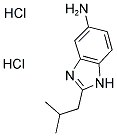 2-ISOBUTYL-1 H-BENZOIMIDAZOL-5-YLAMINE DIHYDROCHLORIDE 结构式