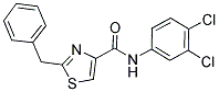 2-BENZYL-N-(3,4-DICHLOROPHENYL)-1,3-THIAZOLE-4-CARBOXAMIDE 结构式