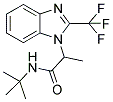 N-(TERT-BUTYL)-2-[2-(TRIFLUOROMETHYL)-1H-1,3-BENZIMIDAZOL-1-YL]PROPANAMIDE 结构式