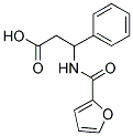 3-(2-FUROYLAMINO)-3-PHENYLPROPANOIC ACID 结构式
