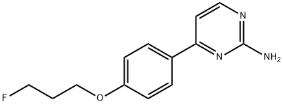 4-[4-(3-FLUOROPROPOXY)PHENYL]-2-PYRIMIDINAMINE 结构式