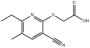 [(3-CYANO-6-ETHYL-5-METHYLPYRIDIN-2-YL)SULFANYL]ACETIC ACID 结构式