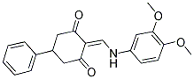 2-{[(3,4-DIMETHOXYPHENYL)AMINO]METHYLENE}-5-PHENYLCYCLOHEXANE-1,3-DIONE 结构式