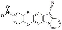 3-(2-BROMO-4-NITROPHENOXY)PYRIDO[1,2-A]INDOLE-10-CARBONITRILE 结构式