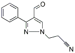 3-(4-FORMYL-3-PHENYL-1H-PYRAZOL-1-YL)PROPANENITRILE 结构式