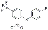 1-[(4-FLUOROPHENYL)SULFANYL]-2-NITRO-4-(TRIFLUOROMETHYL)BENZENE 结构式
