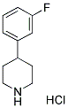 4-(3-氟苯基)哌啶盐酸盐 结构式