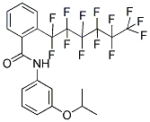 N-(3-ISOPROPOXYPHENYL)-2-(1,1,2,2,3,3,4,4,5,5,6,6,6-TRIDECAFLUOROHEXYL)BENZAMIDE 结构式