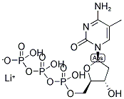 5-METHYL-2'-DEOXYCYTIDINE-5'-TRIPHOSPHATE LITHIUM SALT 结构式