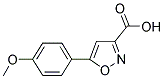 5-(4-METHOXYPHENYL)ISOXAZOLE-3-CARBOXYLIC ACID 结构式