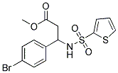 METHYL 3-(4-BROMOPHENYL)-3-[(2-THIENYLSULFONYL)AMINO]PROPANOATE 结构式