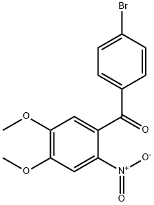 (4-BROMO-PHENYL)-(4,5-DIMETHOXY-2-NITRO-PHENYL)-METHANONE 结构式