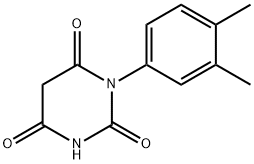 1-(3,4-DIMETHYLPHENYL)PYRIMIDINE-2,4,6(1H,3H,5H)-TRIONE 结构式
