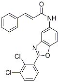 (2E)-N-[2-(2,3-Dichlorophenyl)-1,3-benzoxazol-5-yl]-3-phenylacrylamide 结构式