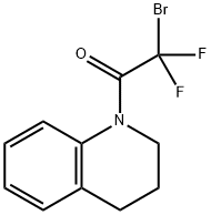 2-BROMO-1-[3,4-DIHYDRO-1(2H)-QUINOLINYL]-2,2-DIFLUORO-1-ETHANONE 结构式