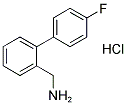 [2-(4-FLUOROPHENYL)PHENYL]METHYLAMINEHYDROCHLORIDE 结构式