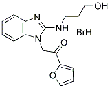 1-FURAN-2-YL-2-[2-(3-HYDROXY-PROPYLAMINO)-BENZOIMIDAZOL-1-YL]-ETHANONE HYDROBROMIDE 结构式