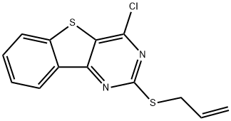 2-(ALLYLSULFANYL)-4-CHLORO[1]BENZOTHIENO[3,2-D]PYRIMIDINE 结构式