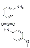 3-AMINO-N-(4-METHOXY-PHENYL)-4-METHYL-BENZENESULFONAMIDE 结构式