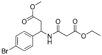 METHYL 3-(4-BROMOPHENYL)-3-[(3-ETHOXY-3-OXOPROPANOYL)AMINO]PROPANOATE 结构式