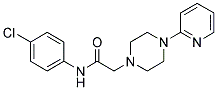 N-(4-CHLOROPHENYL)-2-(4-(2-PYRIDYL)PIPERAZINYL)ETHANAMIDE 结构式