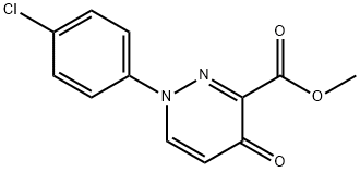 METHYL 1-(4-CHLOROPHENYL)-4-OXO-1,4-DIHYDRO-3-PYRIDAZINECARBOXYLATE 结构式