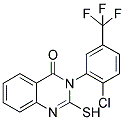 3-(2-CHLORO-5-TRIFLUOROMETHYL-PHENYL)-2-MERCAPTO-3H-QUINAZOLIN-4-ONE 结构式