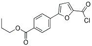 PROPYL 4-[5-(CHLOROCARBONYL)-2-FURYL]BENZOATE 结构式