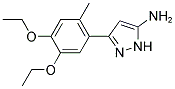 3-(4,5-DIETHOXY-2-METHYLPHENYL)-1H-PYRAZOL-5-AMINE 结构式