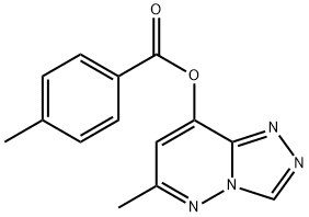 6-Methyl[1,2,4]triazolo[4,3-b]pyridazin-8-yl 4-methylbenzenecarboxylate 结构式