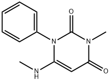 3-METHYL-6-(METHYLAMINO)-1-PHENYLPYRIMIDINE-2,4(1H,3H)-DIONE 结构式