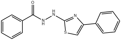 N'-(4-苯基噻唑-2-基)苯甲酰肼 结构式
