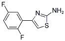 4-(2,5-DIFLUORO-PHENYL)-THIAZOL-2-YLAMINE 结构式