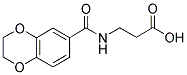 3-[(2,3-DIHYDRO-BENZO[1,4]DIOXINE-6-CARBONYL)-AMINO]-PROPIONIC ACID 结构式
