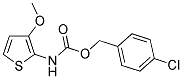 4-CHLOROBENZYL N-(3-METHOXY-2-THIENYL)CARBAMATE 结构式