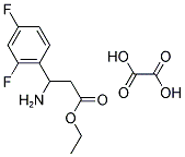 ETHYL 3-AMINO-3-(2,4-DIFLUOROPHENYL)PROPANOATE OXALATE 结构式