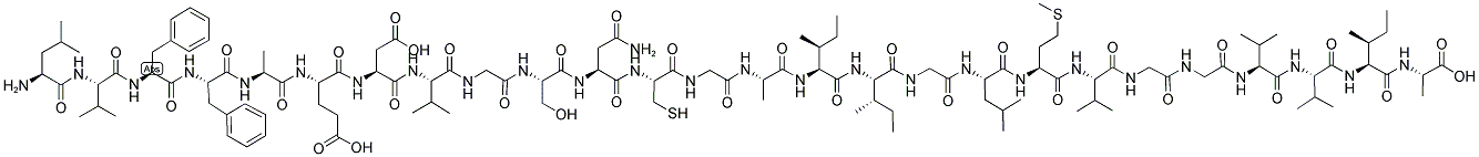 BETA-AMYLOID (17-42) 结构式